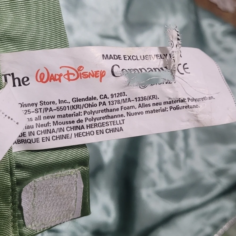 Vintage Rare Tinkerbell tree skirt beaded embroidered satin plush disneystore - Picture 5 of 7